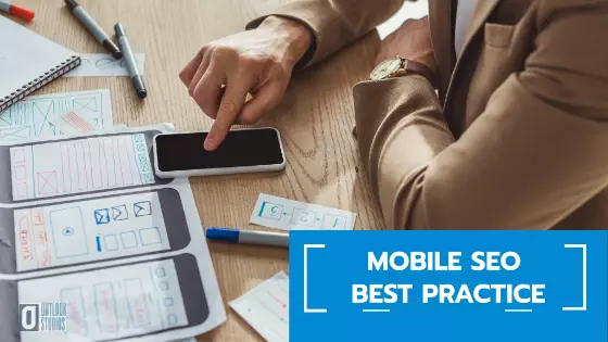 mobile SEO best practice. Reviewing layout from image design