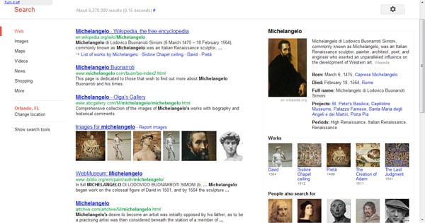 google search michelangelo