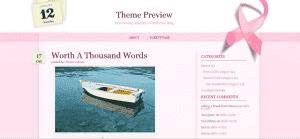 One Day at a Time WordPress Theme Pink WordPress theme one day