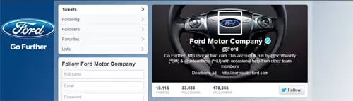 twitter ford business account
